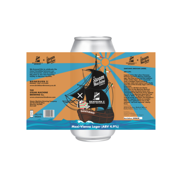 Santiano Mexi-Vienna Lager - 440ml Can